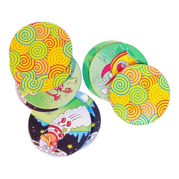 KooKooNauts Board Game Milton Bradley 10x Replacement Cardboard Tokens 1995 RARE - Picture 2 of 2